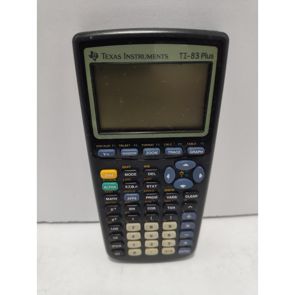 Texas Instruments TI 83 Plus Graphing Calculator *TESTED*missing cover